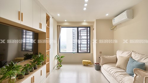 5.9w搞定48㎡奶油風公寓，兩人一貓超舒服|長沙全屋整裝