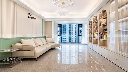 143m²精裝全屋定制，法式奶油溫馨實用|長沙全屋整裝